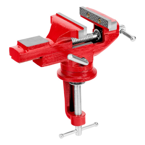 Тиски слесарные, 80 мм, настольные, поворотные, c наковальней MTX по ценам производителя в Челябинске с доставкой по всей России
