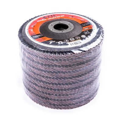 Круг лепестковый с керамическим абразивом для шлифования по нержавеющей стали FTL Everest 27 125 х 22,2 мм P40 по ценам производителя в Челябинске с доставкой по всей России