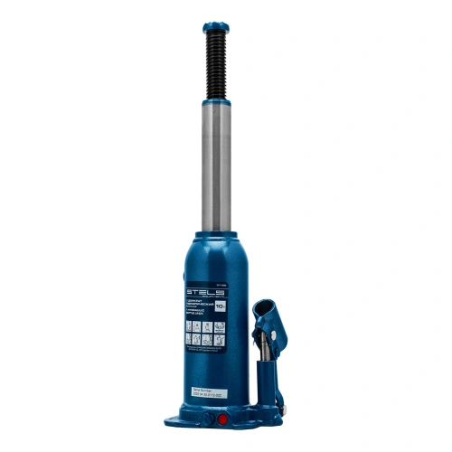Домкрат гидравлический бутылочный, 10 т, h подъема 222-447 мм Stels по ценам производителя в Челябинске с доставкой по всей России