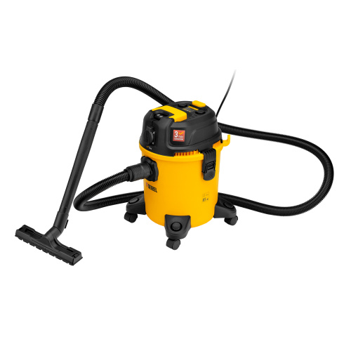 Пылесос строительный RVC20, 1400 Вт, бак 20 л, шланг 3 м, розетка с автосинхр. Denzel по ценам производителя в Челябинске с доставкой по всей России