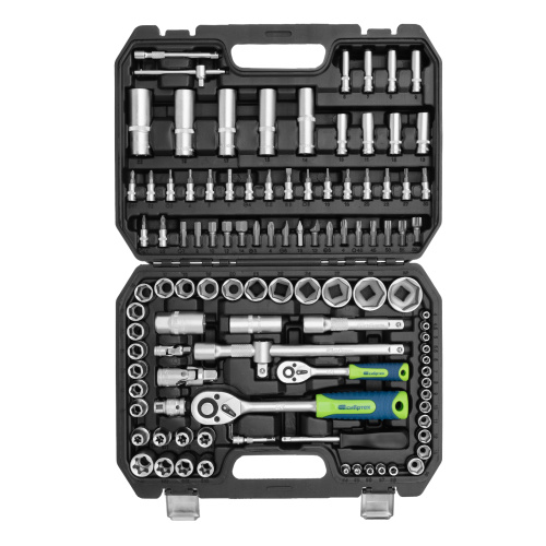 Набор инструментов, 1/2", 1/4", 108 предметов// Сибртех по ценам производителя в Челябинске с доставкой по всей России