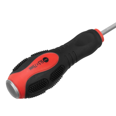 Ударная отвертка, SL5 x 75 мм, двухкомпонентная рукоятка, CrV Matrix по ценам производителя в Челябинске с доставкой по всей России