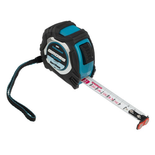 Рулетка Magnetisch 5 м х 19 мм,обрезиненный корпус,автоматическая фиксация,Нейлоновое покрытиеытие,зацеп с магнитом Gross по ценам производителя в Челябинске с доставкой по всей России