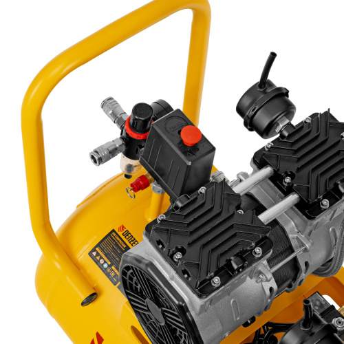 Компрессор безмасляный, малошумный DLS 2200/50, 2200 Вт, 2x1100, 50 л, 380 л/мин Denzel по ценам производителя в Челябинске с доставкой по всей России