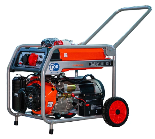 Генератор бензиновый 9,0 кВт 220В/380В с электростартером TOR KM13000HE по ценам производителя в Челябинске с доставкой по всей России