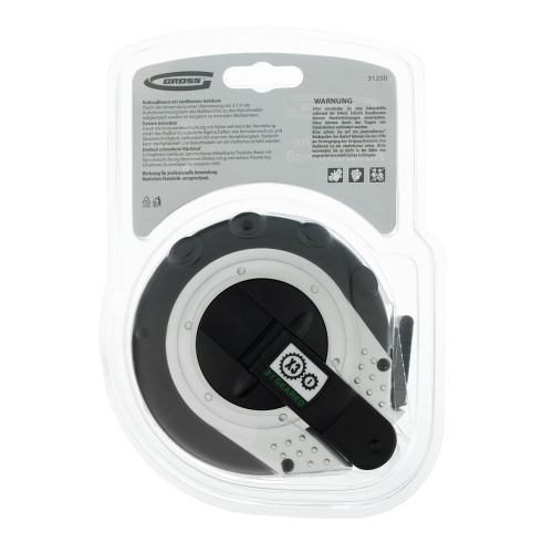 Рулетка геодезическая 10 м х 13 мм, закрытый корпус, металлическая лента, нейлон Gross по ценам производителя в Челябинске с доставкой по всей России