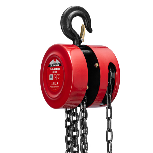 Таль цепная, 0.5 т, H подъема 2.5 м, расстояние между крюками 240 мм Matrix по ценам производителя в Челябинске с доставкой по всей России
