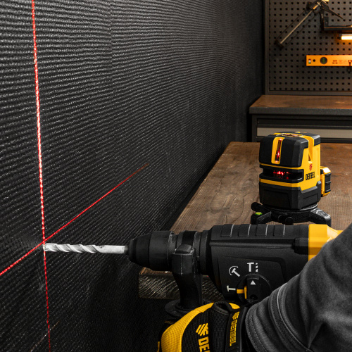 Лазерный уровень LX 05 Red, 20 м, 635 нм, аккумулятор Li 5200 mAh, резьба 5/8" Denzel по ценам производителя в Челябинске с доставкой по всей России