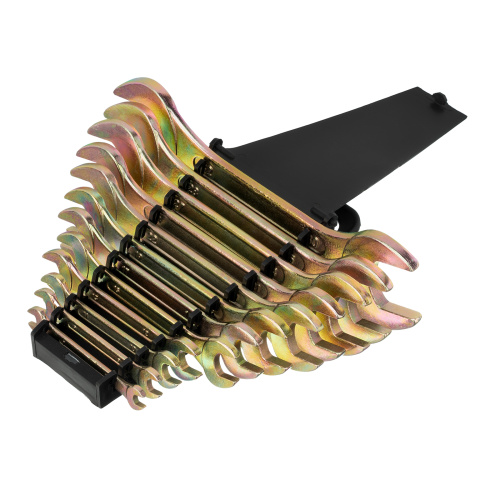 Набор ключей рожковых 6-32 мм, 12 шт, желтый цинк Сибртех по ценам производителя в Челябинске с доставкой по всей России