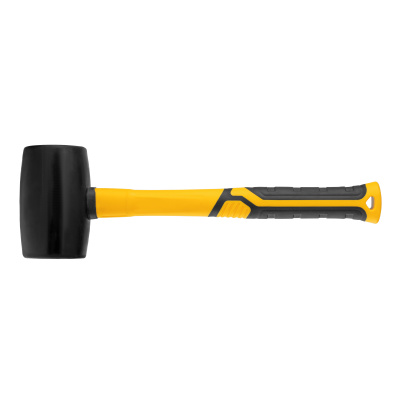 Киянка резиновая, 680 г, черная, фибергласовая рукоятка c TPR покрытием Denzel по ценам производителя в Челябинске с доставкой по всей России