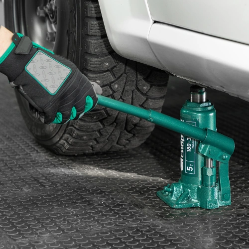 Домкрат гидравлический бутылочный, 5 т, 180-340 мм, в пласт. кейсе Сибртех по ценам производителя в Челябинске с доставкой по всей России