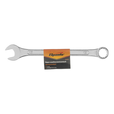 Ключ комбинированный, 12 мм, хромированный Sparta по ценам производителя в Челябинске с доставкой по всей России