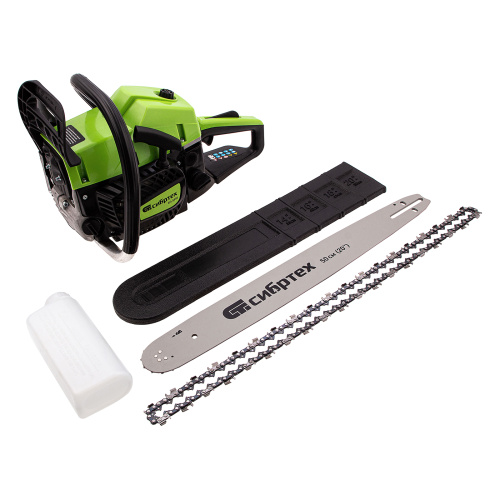 Пила цепная бензиновая БП-5850, 58 см3, шина 50 см, шаг 0.325, паз 1,5 мм, 76 звеньев Сибртех по ценам производителя в Челябинске с доставкой по всей России