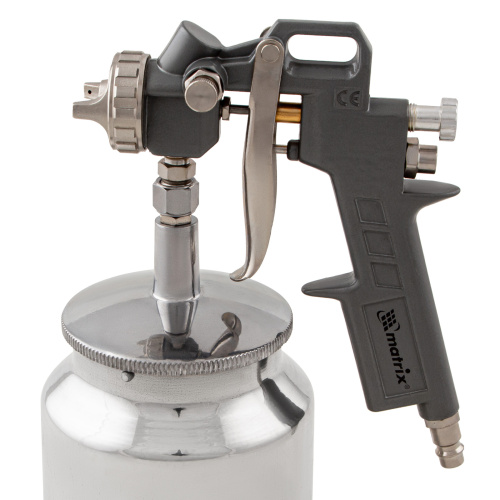 Набор пневмоинструмента, 5 предметов, быстросъемное соединение, краскораспылитель с нижним бачком Matrix по ценам производителя в Челябинске с доставкой по всей России