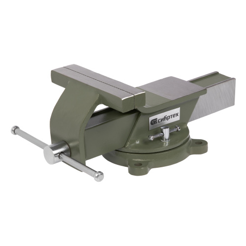 Тиски слесарные, 150 мм, стальные, поворотные Сибртех по ценам производителя в Челябинске с доставкой по всей России