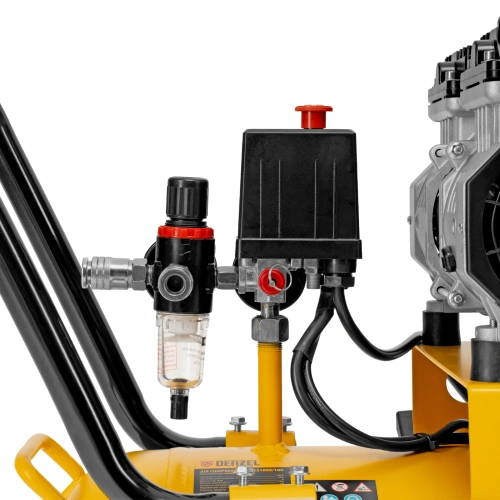 Компрессор безмасляный, малошумный  DLS 2250/100, 2250 Вт, 3x750, 100 л, 410 л/мин блок управления/ Denzel по ценам производителя в Челябинске с доставкой по всей России