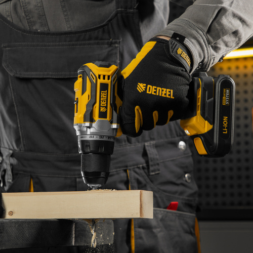 Дрель-шуруповерт аккумуляторная, бесщет. BLDL-18-02 Li-Ion, 18 В Denzel по ценам производителя в Челябинске с доставкой по всей России