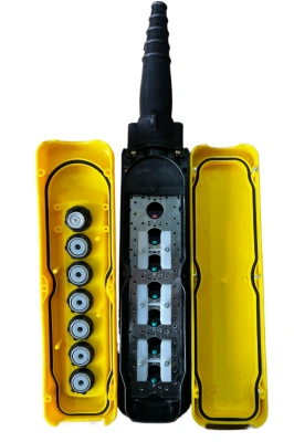 Пульт управления XAC-A6713Y для тали (6 кнопок, 1 скорость, ключ-марка, стоп, IP65, 380В) купить в Москве с доставкой по всей России | ProtosMarket.ru