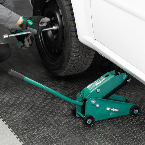 Домкрат гидравлический подкатной, 2,5 т, 148-387 мм Сибртех по ценам производителя в Челябинске с доставкой по всей России