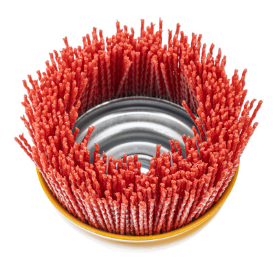 Щетка для УШМ, 100 мм, Чашка, нейлоновая щетина, М14 Denzel по ценам производителя в Челябинске с доставкой по всей России