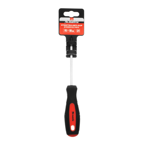 Отвертка Anti-Slip, PH1 х 100 мм, CrV, двухкомпонентная рукоятка Matrix по ценам производителя в Челябинске с доставкой по всей России