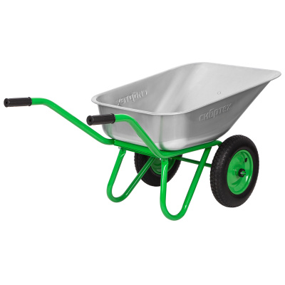 Тачка садово-строительная 2-х колесная, грузоподъемность 230 кг, объем 90 л Сибртех по ценам производителя в Челябинске с доставкой по всей России