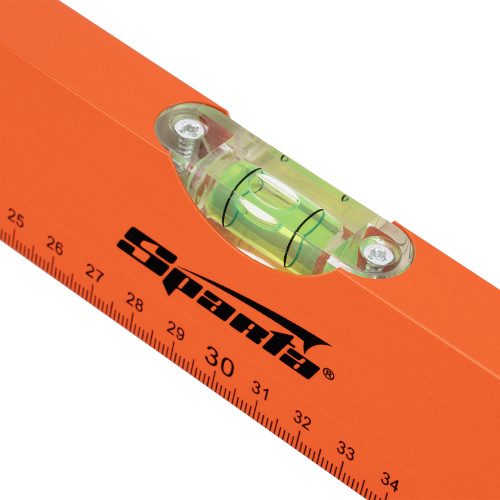 Уровень алюминиевый, 600 мм, 3 глазка, желтый, линейка Sparta по ценам производителя в Челябинске с доставкой по всей России