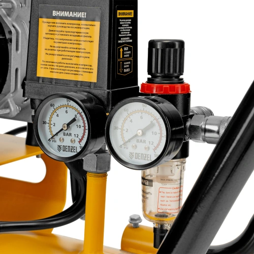 Компрессор безмасляный, малошумный DLS 3300/100, 3300 Вт,3x1100, 100 л, 570 л/мин ,блок управления Denzel по ценам производителя в Челябинске с доставкой по всей России