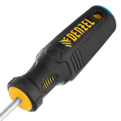 Отвертка SL5x75 мм, CrV, трехкомпонентная рукоятка Denzel по ценам производителя в Челябинске с доставкой по всей России