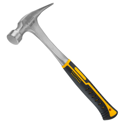 Молоток-гвоздодер 560 г, цельнометаллический, двухкомпонентная рукоятка Denzel по ценам производителя в Челябинске с доставкой по всей России