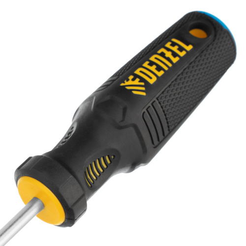 Отвертка SL5x75 мм, CrV, трехкомпонентная рукоятка Denzel по ценам производителя в Челябинске с доставкой по всей России
