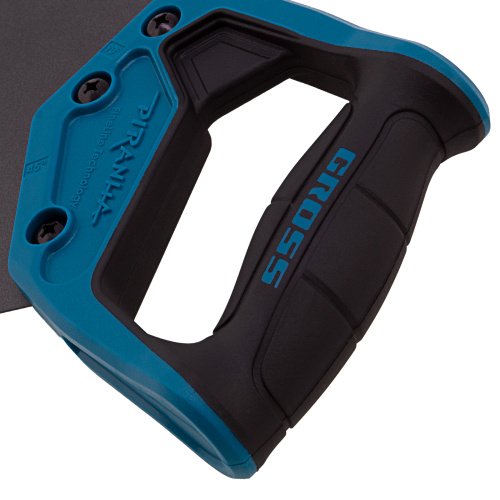 Ножовка по дереву "Piranha", 450 мм, 11-12 TPI, зуб-3D, каленый зуб, тефлоновое покрытие полотна, двухкомпонентная рукоятка Gross по ценам производителя в Челябинске с доставкой по всей России