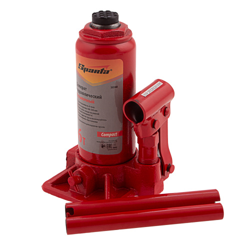 Домкрат гидравлический бутылочный, 6 т, h подъема 180–340 мм Sparta Compact по ценам производителя в Челябинске с доставкой по всей России