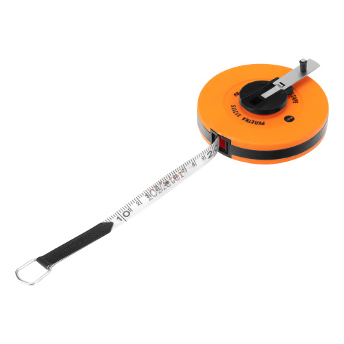 Рулетка геодезическая, 10 м х 12,5 мм, лента ПВХ, закрытый круглый корпус Sparta по ценам производителя в Челябинске с доставкой по всей России