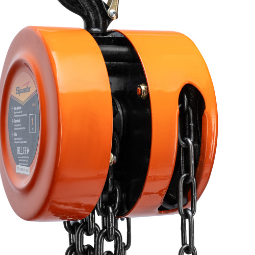 Таль цепная, 1 т, H подъема 2.5 м, расстояние между крюками 300 мм Sparta по ценам производителя в Челябинске с доставкой по всей России