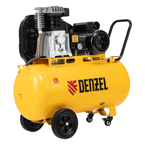 Компрессор воздушный рем. привод BCI 2200/100, 2,2 кВт, 100 литров, 420 л/мин Denzel по ценам производителя в Челябинске с доставкой по всей России
