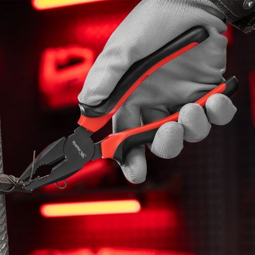 Плоскогубцы комбинированные Black Nickel, 200 мм, двухкомпонентные рукоятки Matrix по ценам производителя в Челябинске с доставкой по всей России
