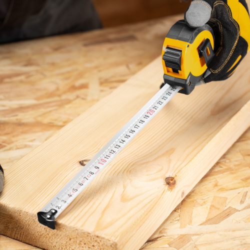 Рулетка 8м х 25мм, двухкомп. корпус, кнопка-пауза Denzel по ценам производителя в Челябинске с доставкой по всей России