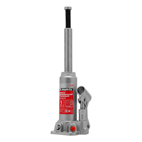 Домкрат гидравлический бутылочный, 2 т, высота подъема 181-345 мм Matrix по ценам производителя в Челябинске с доставкой по всей России