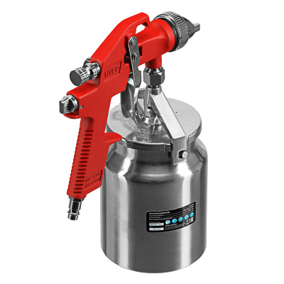 Краскораспылитель HVLP пневмат. с нижним бачком V= 1 л, сопло диаметром 1.4 мм Matrix по ценам производителя в Челябинске с доставкой по всей России