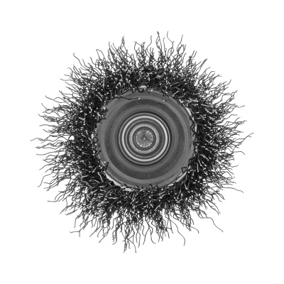 Щетка для дрели, 50 мм, Чашка, со шпилькой, нержавеющая витая проволока Denzel по ценам производителя в Челябинске с доставкой по всей России