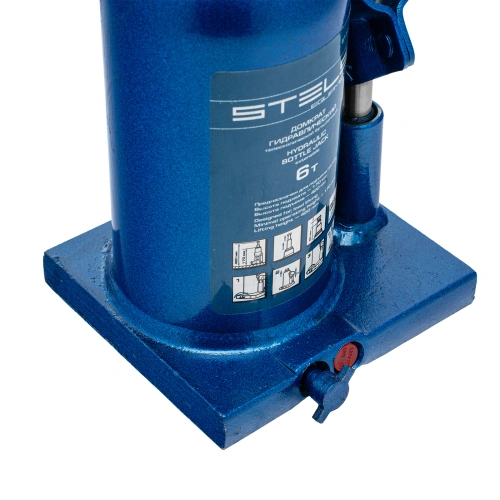 Домкрат гидравлический бутылочный телескопический, 6 т, H подъема 170-420 мм Stels по ценам производителя в Челябинске с доставкой по всей России