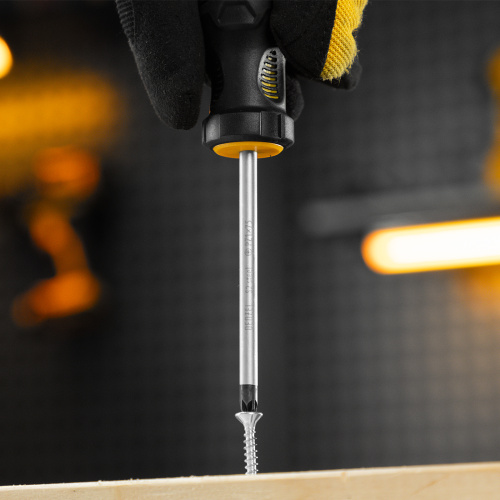 Отвертка, PZ1x75 мм, S2, 3к рукоятка Denzel по ценам производителя в Челябинске с доставкой по всей России