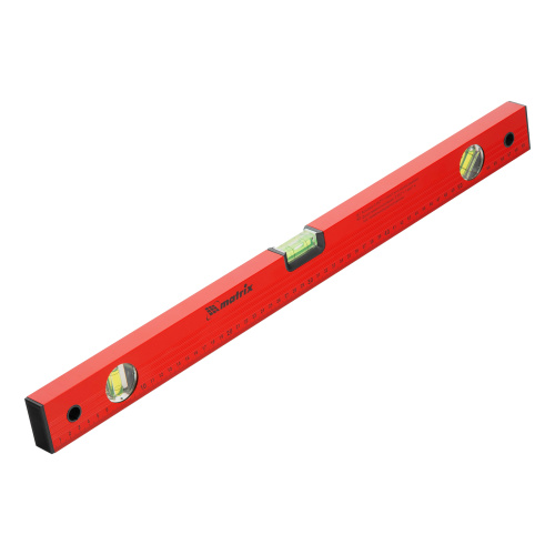 Уровень алюминиевый, 600 мм, 3 глазка, красный, линейка Matrix по ценам производителя в Челябинске с доставкой по всей России
