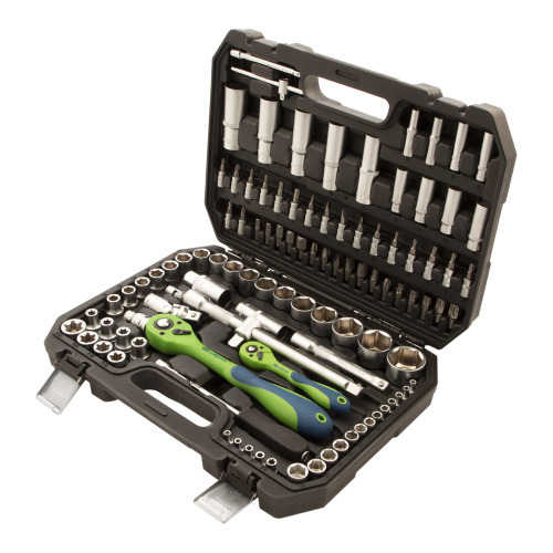 Набор инструментов 108 предметов, CrV, 1/2", 1/4" Сибртех по ценам производителя в Челябинске с доставкой по всей России