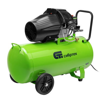 Компрессор воздушный КК-2200/100, 2,2 кВт, 350 л/мин, 100 л, прямой привод, масляный Сибртех по ценам производителя в Челябинске с доставкой по всей России