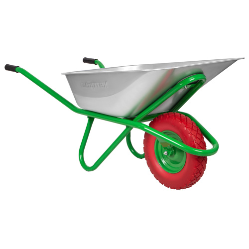 Тачка садово-строительная с PU колесом, грузоподъемность 180 кг, объем 90 л Сибртех по ценам производителя в Челябинске с доставкой по всей России