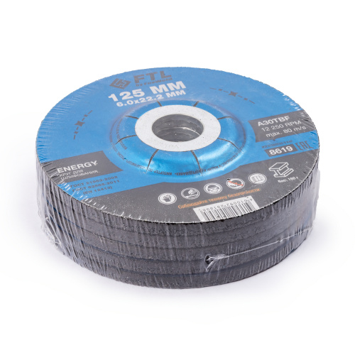 Круг для шлифования FTL Energy 125 х 6 х 22,2 мм A30TBF по ценам производителя в Челябинске с доставкой по всей России