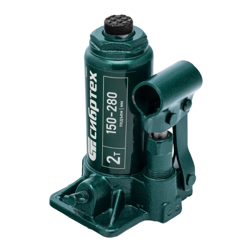 Домкрат гидравлический бутылочный, 2 т, 150-280 мм Сибртех по ценам производителя в Челябинске с доставкой по всей России