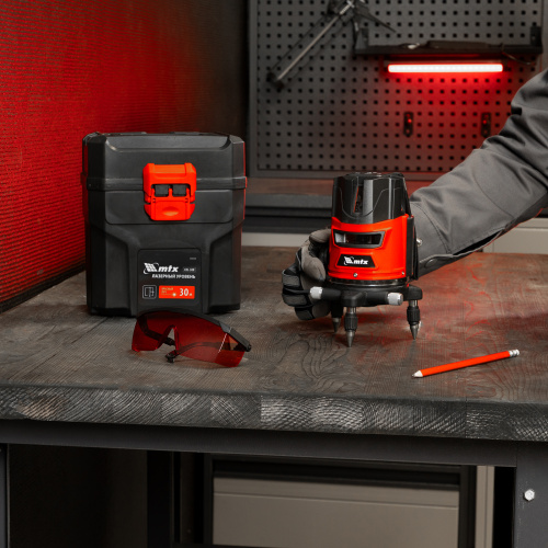 Лазерный уровень CRL-30R, 30 м, красный луч, батарейки, резьба 5/8" MTX по ценам производителя в Челябинске с доставкой по всей России